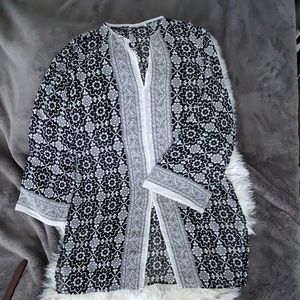 2/$15 Sheer Tunic V neck dress medium